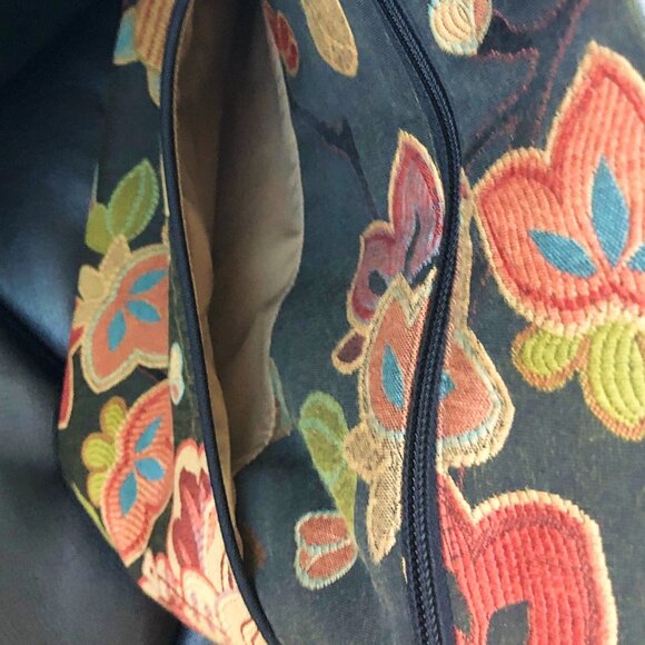 Danny K Beverly Hills floral tapestry shoulder tote Made in USA - Picture 10 of 16